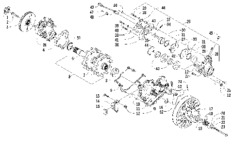 DRIVE TRAIN SHAFT AND BRAKE ASSEMBLIES [88223]
