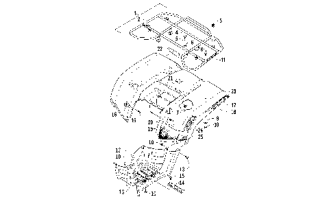 REAR RACK, BODY PANEL, AND FOOTWELL ASSEMBLIES [93914]