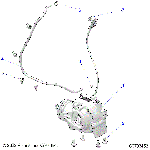 DRIVE TRAIN, FRONT GEARCASE MOUNTING - R22RRED4FA/NA/SCA/SCM (C0703452)