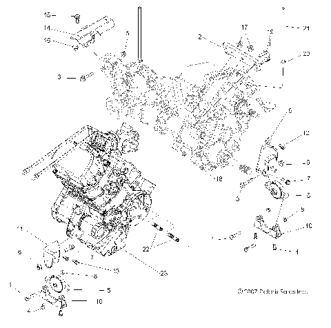 ENGINE, TRANSMISSION MOUNTING - R09VH76FX (49RGRENGINEMTG09RZR)
