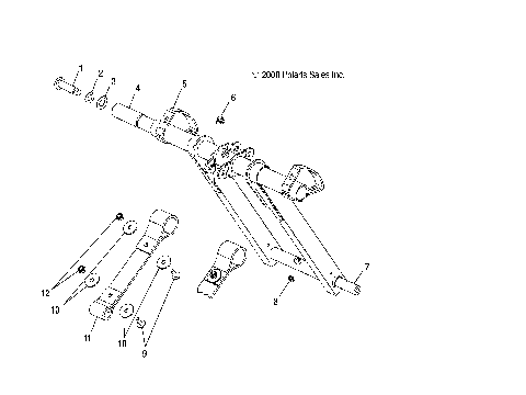 SUSPENSION, TORQUE ARM, FRONT - S10NT5BSL/BSM/BEL/BSF (49SNOWFTA09TRLTRG)