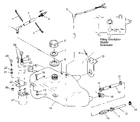 OIL TANK SL 780 B974088 and Intl. SL 780 I974088 (4940924092A012)
