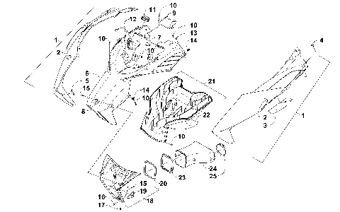 HOOD AND AIR INTAKE ASSEMBLY [95308]
