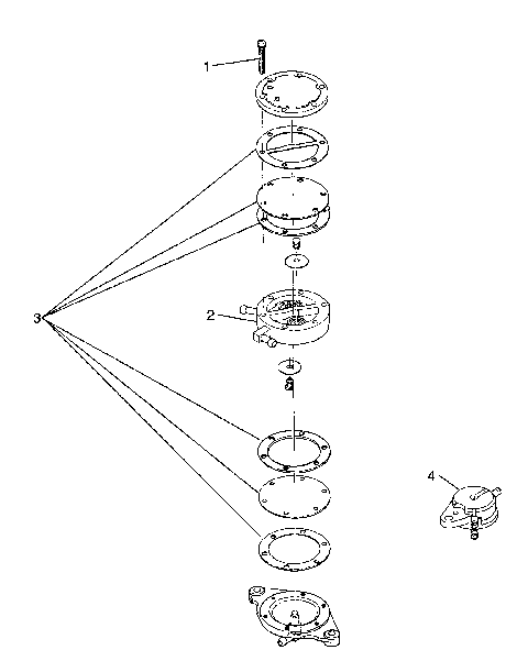 FUEL PUMP ASSEMBLY SL 750 / B934070 (4924752475030A)