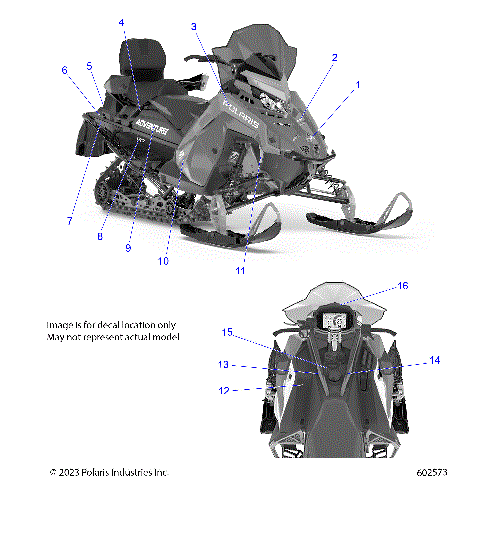 BODY, DECAL, BLACK SIDE PANEL W/GRAY ACCENT - S24TDE9FS/9FE (602335)