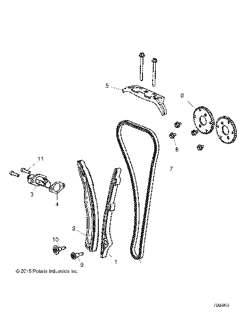 ENGINE, CAM CHAIN AND TENSIONER - Z16VDE92NH/NW (700463)