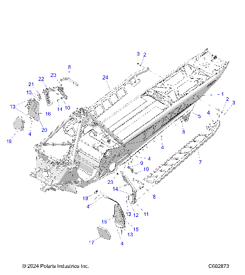 CHASSIS, FOOTRESTS, AND RUNNING BOARDS - S25TFB8RS/8REA (C602873)