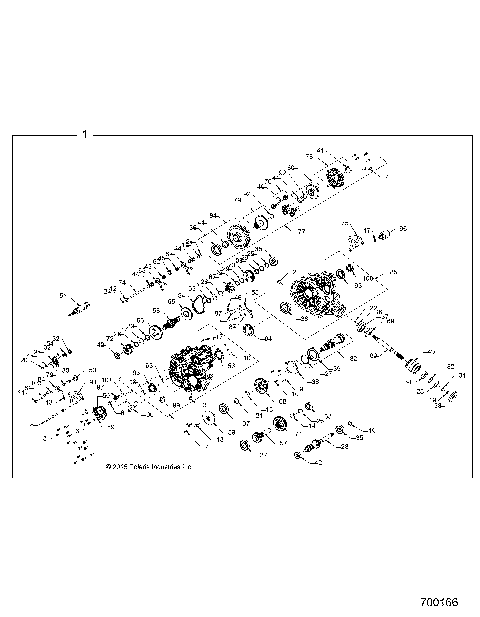 DRIVE TRAIN, MAIN GEARCASE, INTERNALS - R15RMA32FA (700166)