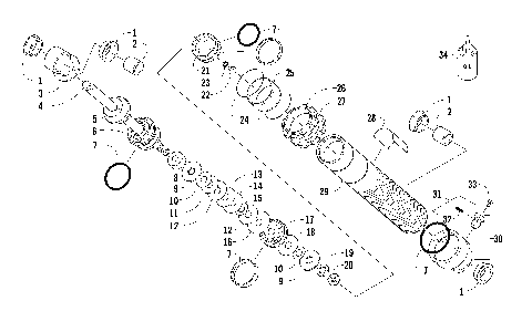 FRONT SUSPENSION SHOCK ABSORBER [91829]