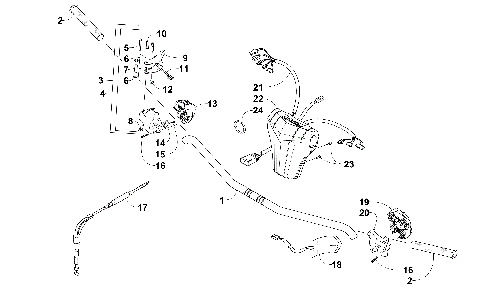 HANDLEBAR AND CONTROLS [103001]