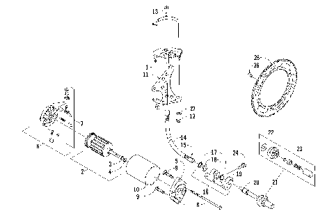 FLEX-DRIVE STARTER MOTOR ASSEMBLY [86525]