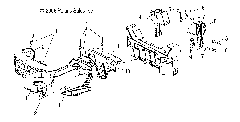 CHASSIS, SHOCK TOWERS and PAN BRACE - S09NJ5BS/BSF/BSL/BE (49SNOWTOWER09TRAIL)