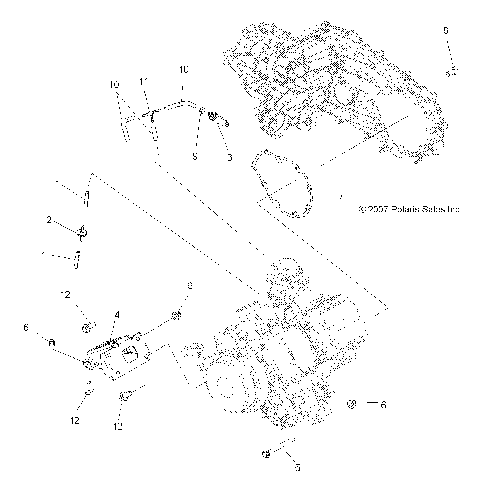 ENGINE, MOUNTING - A08LH46AQ/AX/AZ (49ATVENGINE08SP400)