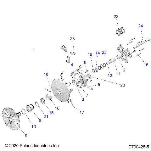 DRIVE TRAIN, CLUTCH, DRIVE - D20BEPD4B4 (C700425-5)