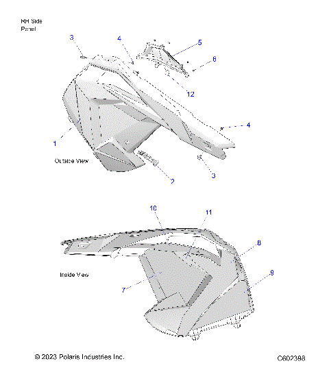 BODY, SIDE PANEL, RH - S24CEU5TSL (C602398)