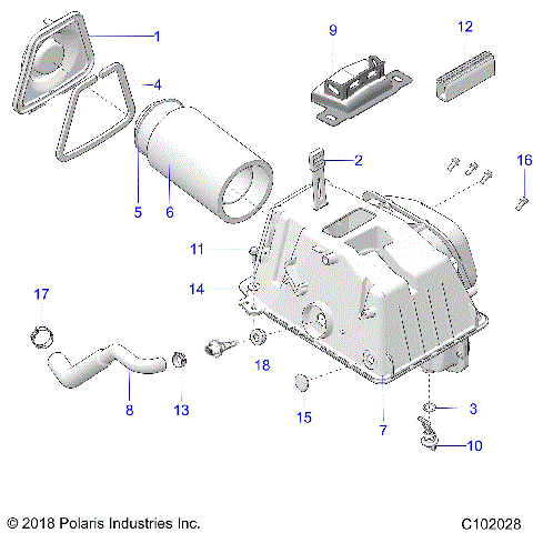 ENGINE, AIR INTAKE - A19SXD95B9/SXE95BN/SXZ95BP (C102028)