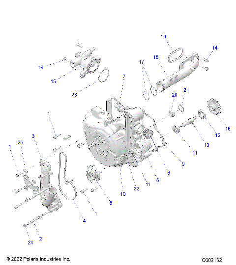 ENGINE, COOLING SYSTEM/WATER PUMP - S24TKP9FS (C602162)
