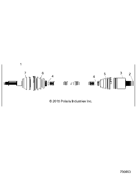 DRIVE TRAIN, REAR DRIVE SHAFT - R16RTM87AL (700903)