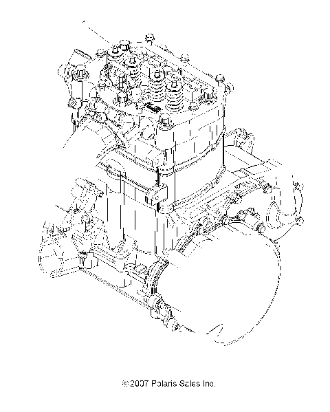 ENGINE, SHORT BLOCK - A08DN76FC (49ATVENGINE08SPX27)