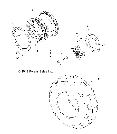 WHEELS, REAR - R13XT9EAL (49RGRWHEELRR13JAGX)