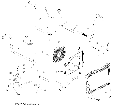 ENGINE, COOLING SYSTEM - R09RB50AF (49RGRCOOL08500EFI)