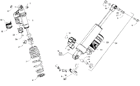REAR SUSPENSION SHOCK ABSORBERS [111269]