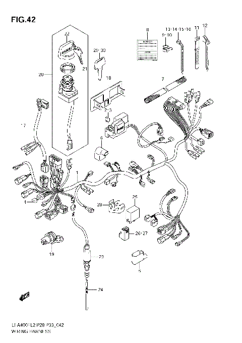 WIRING HARNESS (LT-A400F E28)