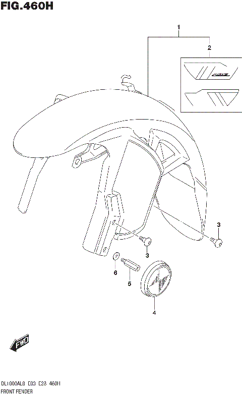 FRONT FENDER (DL1000XAL8 E28)