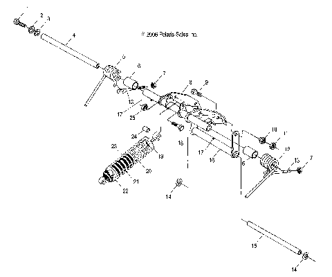 TORQUE ARM, REAR - S07SU4BS/BE (49SNOWTORQUEREAR07WIDE)