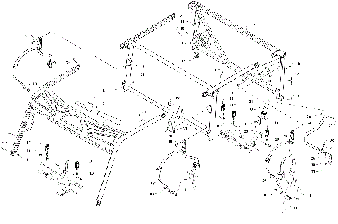ROPS AND SEAT BELT ASSEMBLY [305821]
