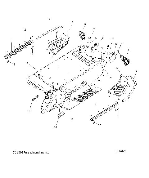 CHASSIS, TUNNEL and REAR ASM. - S19DCL6PS/6PEM (600328)