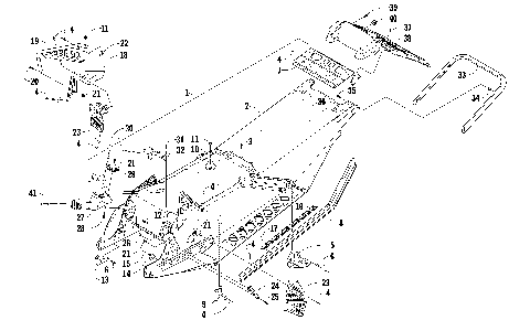 CHASSIS, REAR BUMPER, AND SNOWFLAP ASSEMBLY [90478]