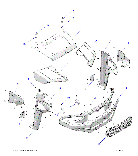 BODY, HOOD, and FRONT FENDERS - R23MAA57B1/EB4/B9 (C730217)