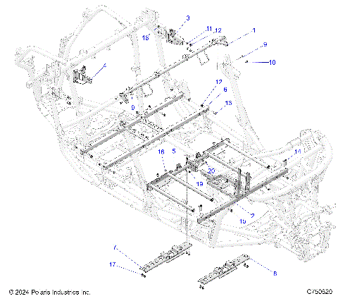 CHASSIS, MOUNTING AND BRACKETS - Z25X4B92AP/BP (C750620)