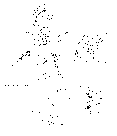 BODY, PASSENGER SEAT BOTTOM and SEAT BACK - A12DH50AX/AZ (49ATVSEATBOTTOM10SP500TRG)