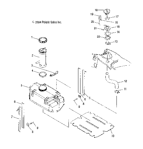 FUEL TANK - W045304CA/IA/CB/IB/CC/IC (4990559055A08)