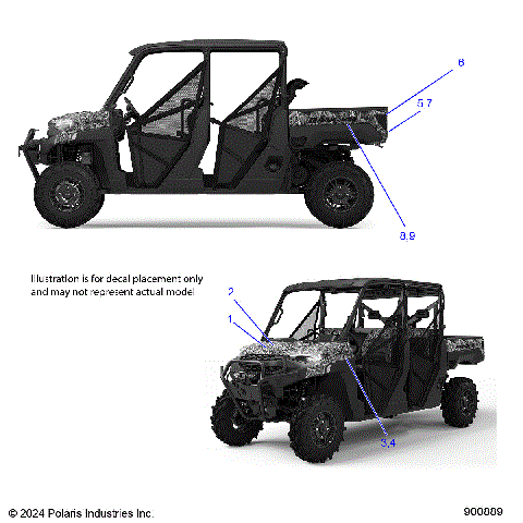 BODY, DECALS, GRAPHIC - R25RSB99AZ/BZ/AL (900889)