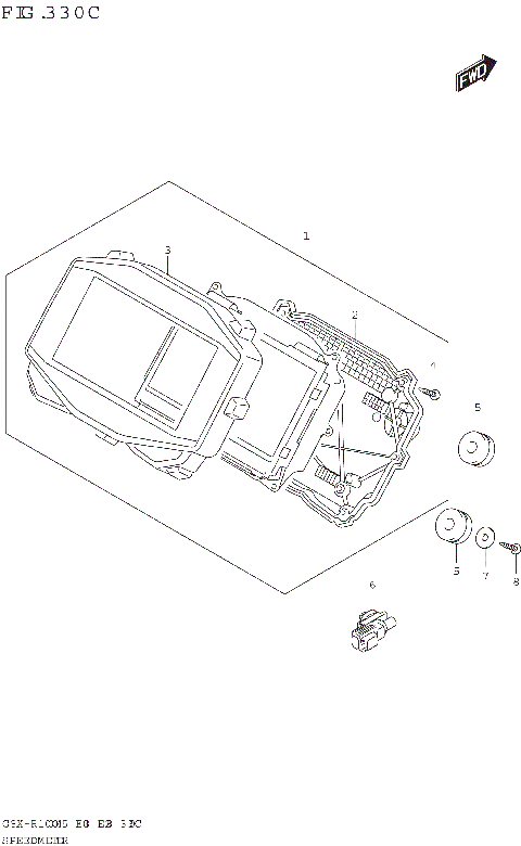 SPEEDOMETER (GSX-R1000A:(E03,E33))