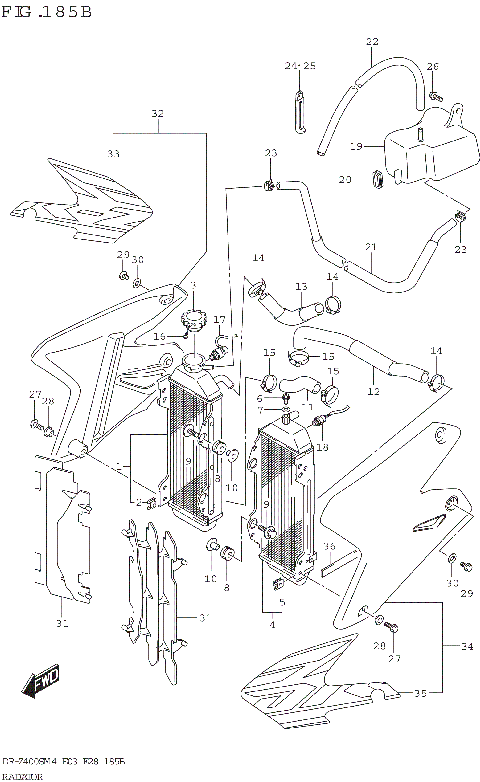 RADIATOR (DR-Z400SM)