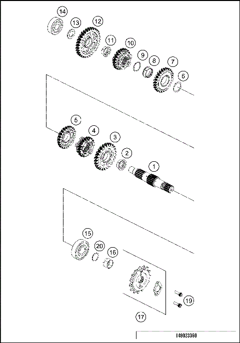 TRANSMISSION II - COUNTERSHAFT