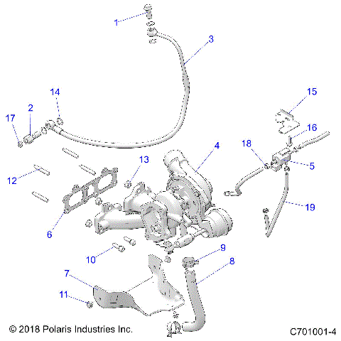 ENGINE, TURBO CHARGER MOUNTING - Z20NAE92PL (C701001-4)