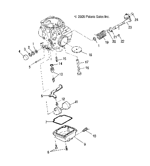 ENGINE, CARBURETOR, LOWER - A07LB27FA/LH27FB (4999202079920207D06)