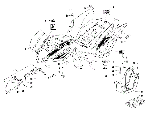 BODY PANEL AND HEADLIGHT ASSEMBLY [302050]