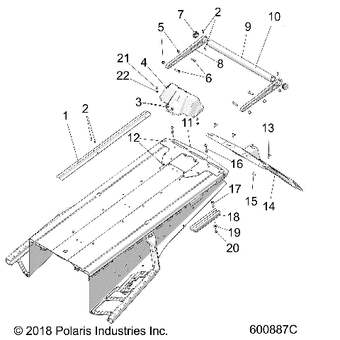 BODY, BUMPER, REAR, SNOWFLAP and TAILLIGHT COVER - S19ELS8R ALL OPTIONS (600887C)