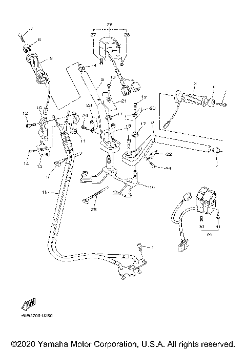 STEERING HANDLE CABLE