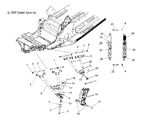 SUSPENSION, FRONT - S07PP7FS/PP7FSA/PP7FE/PD7FS/PD7FE (49SNOWSUSPFRTFSTIQ)