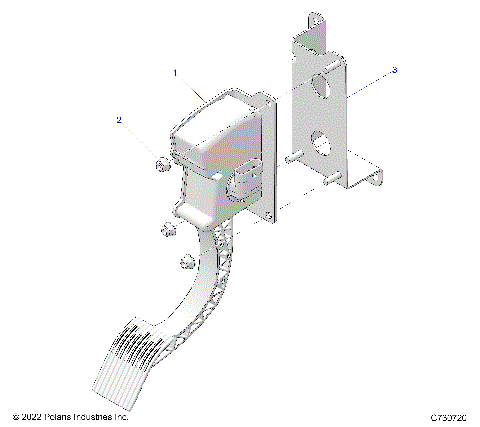 ENGINE, THROTTLE PEDAL - R25CCA57A1 (C730720)
