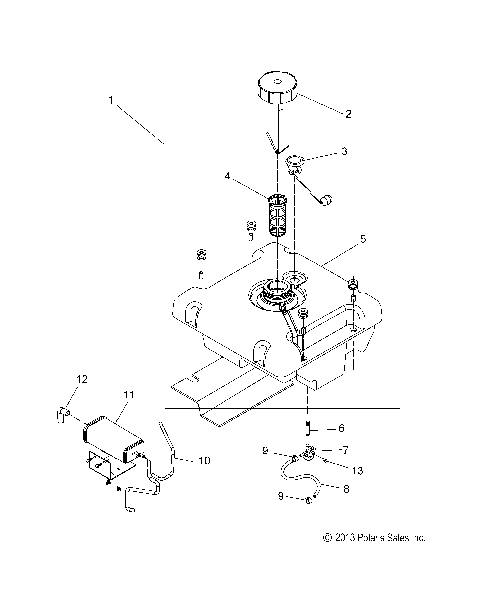 FUEL SYSTEM - P13GDGCNA (49PWRFUEL14P3)
