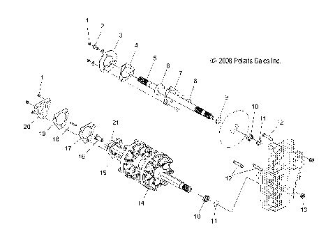 DRIVE TRAIN, DRIVE SHAFT and JACK SHAFT - S09NJ5BS/BSF/BSL/BE (49SNOWDRIVETRAIN09TRAIL)