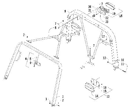 CANOPY AND TAILLIGHT ASSEMBLY [92576]